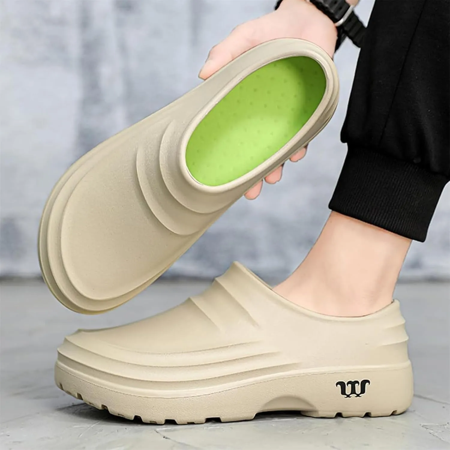 Armadillo Clogs for Nurses Chef Shoes Men Nonslip Work Shoes Women Kitchen Restaurant Slip Resistant Lightweight Waterproof for Food Service Nursing Shoe Casual Walking Footwear Oil Non-Slip Working