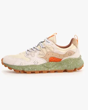 Flower Mountain Yamano 3 Suede & Canvas - Milk / Beige