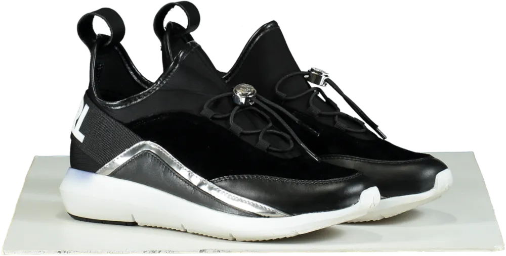 Karl Lagerfeld Black Vitesse Trainers UK 3