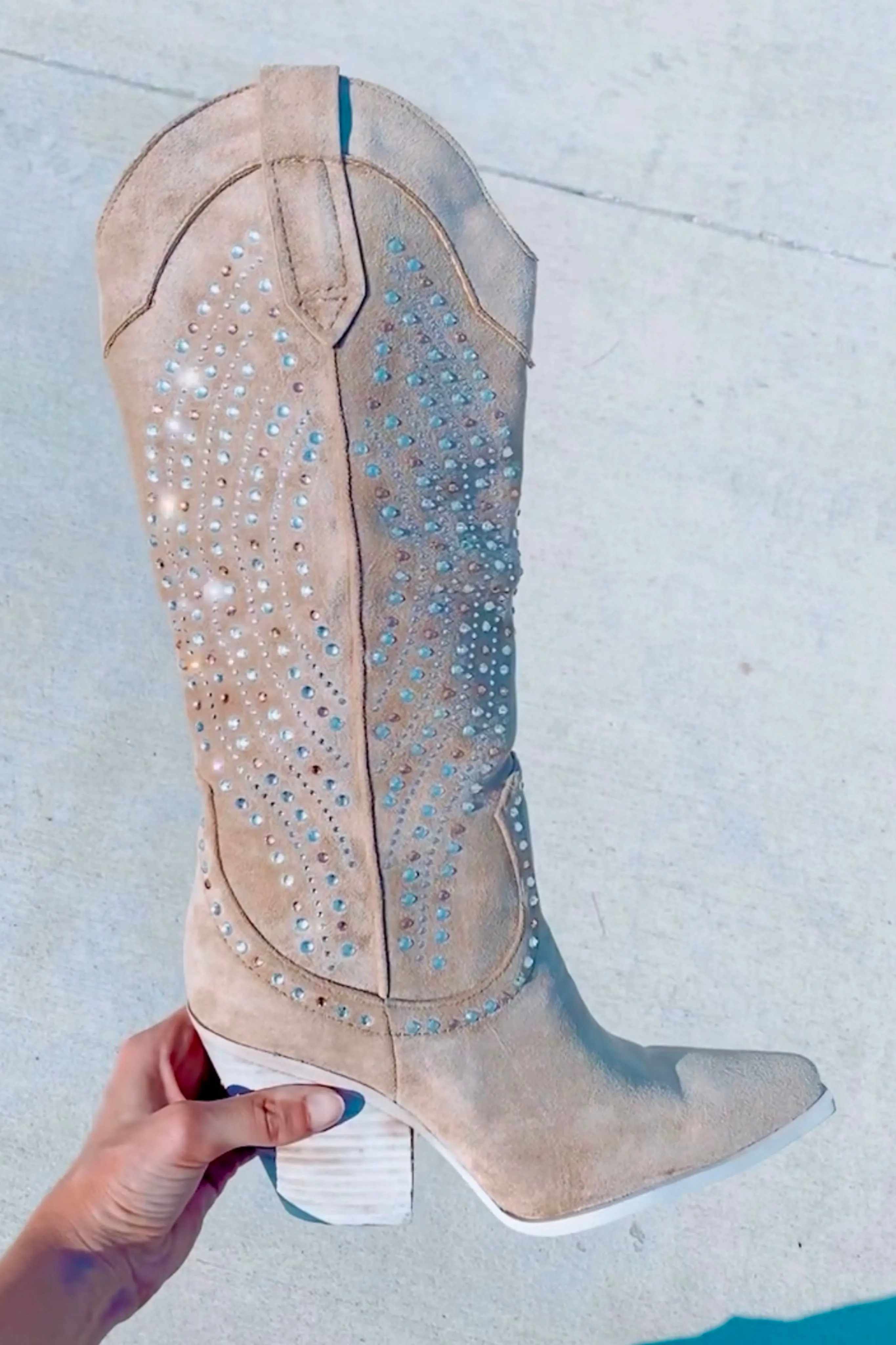 Knox Rhinestone Western Boots