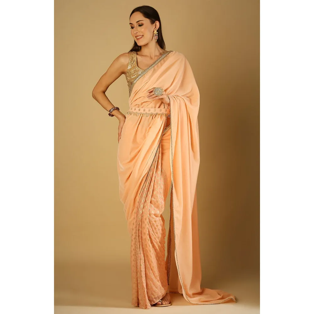 Monk & Mei Sultana-Blouse-Peach Pink