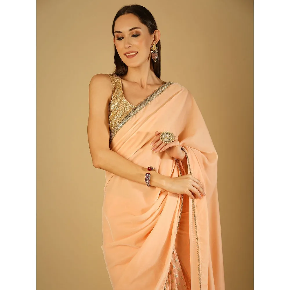 Monk & Mei Sultana-Blouse-Peach Pink