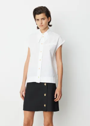 Sleeveless Poplin Blouse