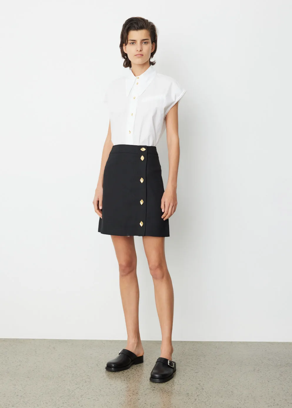Sleeveless Poplin Blouse