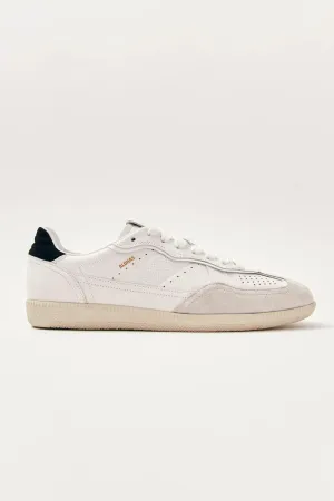 TB 490 White Black Leather Sneakers