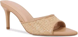 Women Clear Pointed Toe Sandals Stiletto Heels Transparent Strap High Heels Slip on Mules for Women