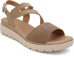 YOKI TUNSA-20 Womens Comfort Strappy Wedge Sandals with Arch Support, Platform Sandals Women, Women's Sandals Dressy Comfortable, Summer Sandals